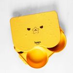 [I-BYEOL Friends] Lunch box, Yellow _ Infant, Toddler Lunch box, Divided Lunch box, Microwave Dishwasher Safe, BPA Free _ Made in KOREA